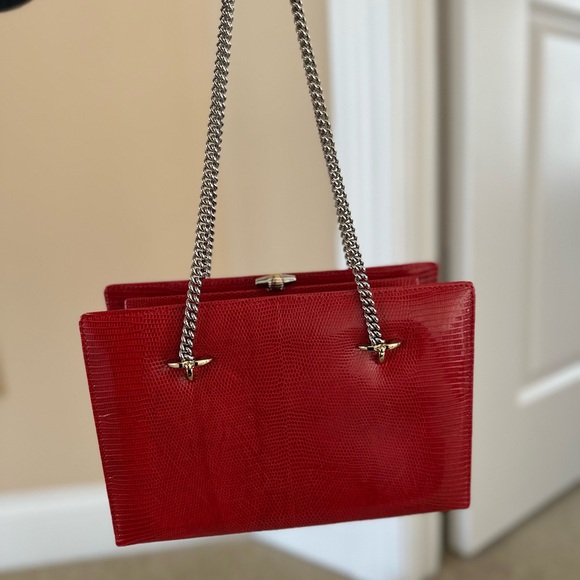 Vintage Valentino Red Shoulder Bag - Picture 3 of 5